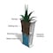 Mayne Fairfield 34 Tall Planter, White 8806-W - alternate 3